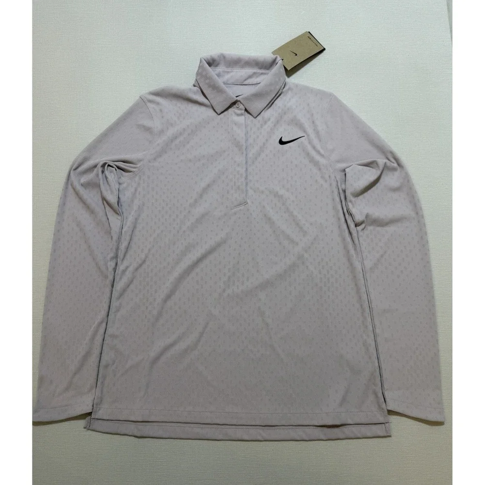 Nike Tour Women's M-Tall Dri-FIT ADV Long Sleeve Golf Polo FD5432-100 $90